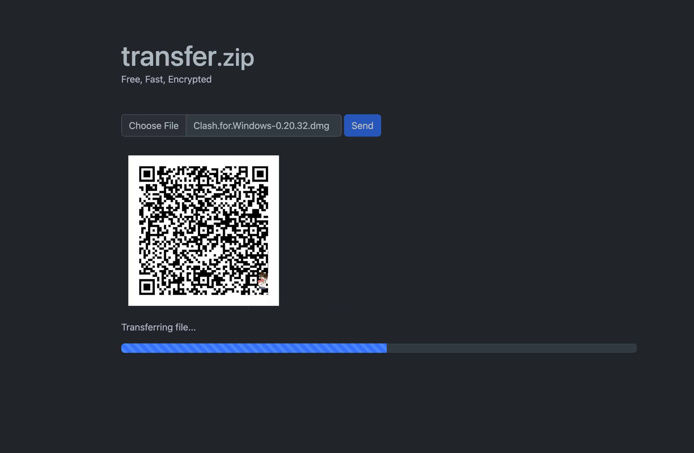 开源在线P2P文件传输工具 不限大小-Transfer zip 1 开源在线P2P文件传输工具 不限大小-Transfer zip
