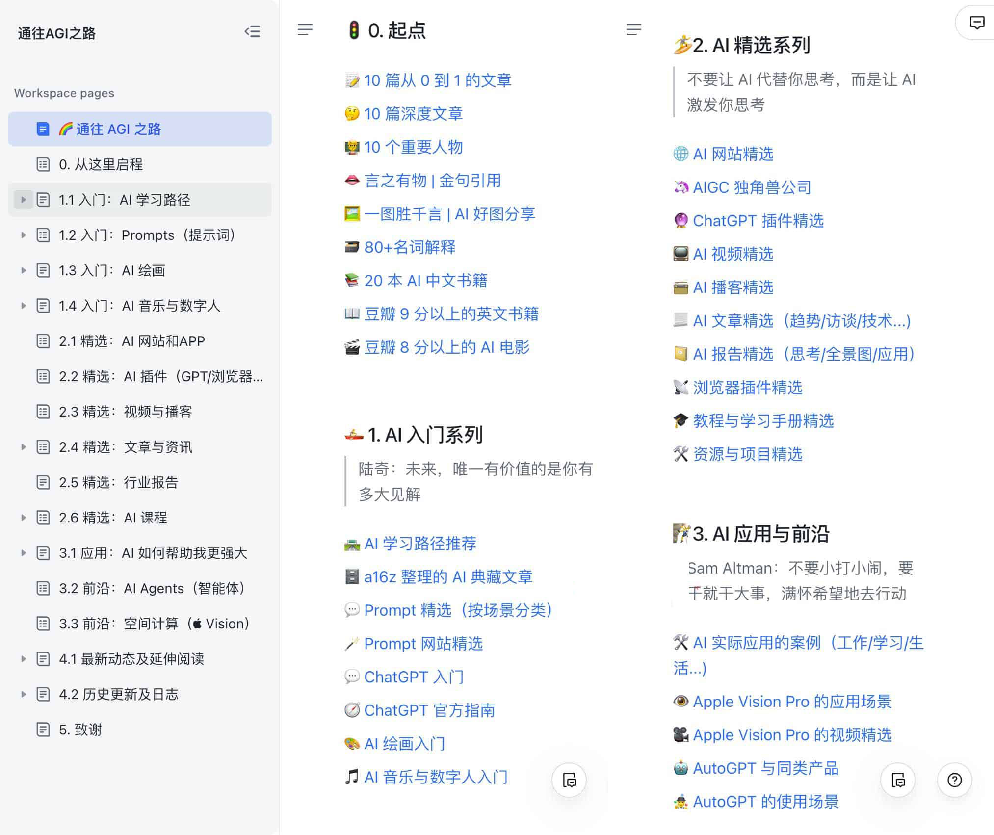 一份在线AI知识库-通往 AGI 之路 1 一份在线AI知识库-通往 AGI 之路