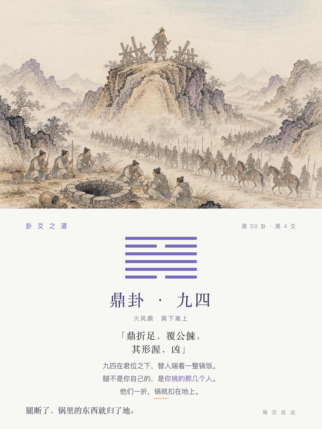 鼎卦九四·爻位卡
